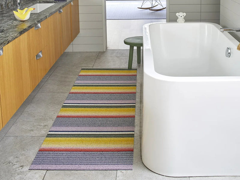 Floor Mat - Pop Stripe Shag in Multi