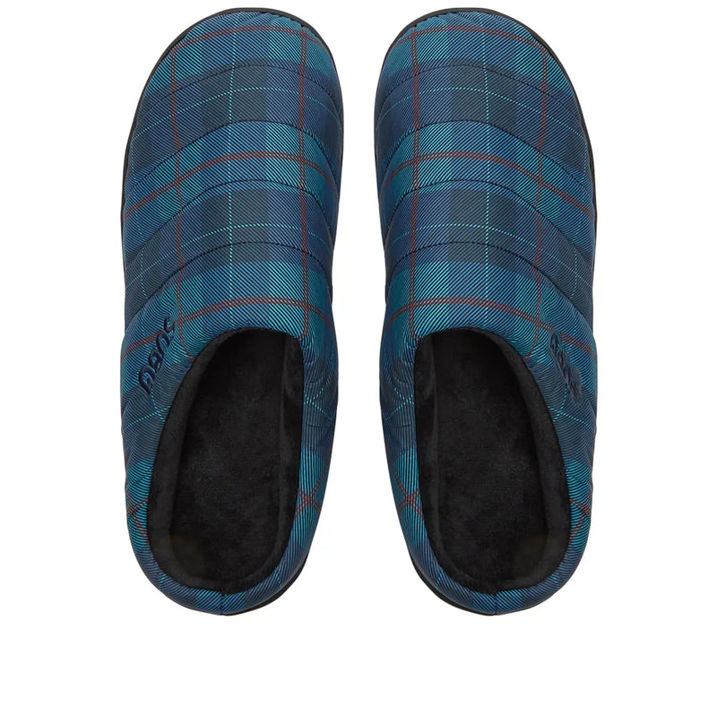SUBU Fall + Winter Slippers "Tartan" Blue Plaid