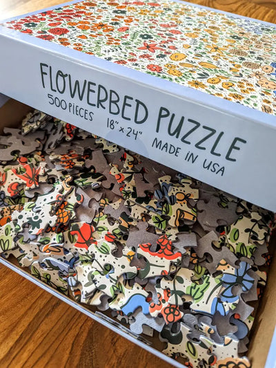 500 Piece Puzzle: Flowerbed Puzzle