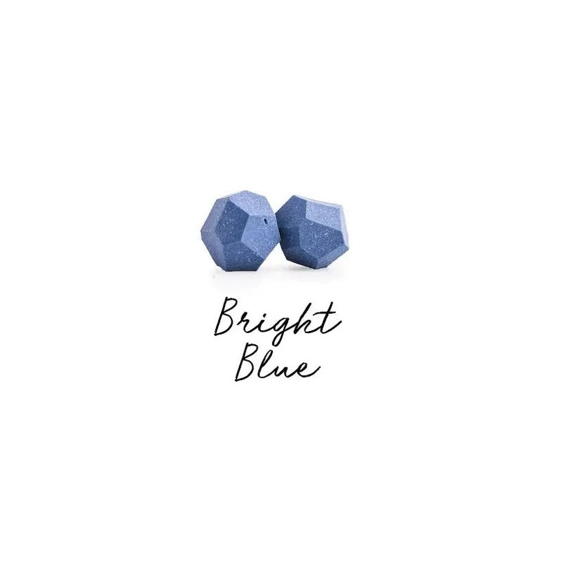 Jenna Vanden Brink, Bright Blue Faceted Porcelain Stud Earrings