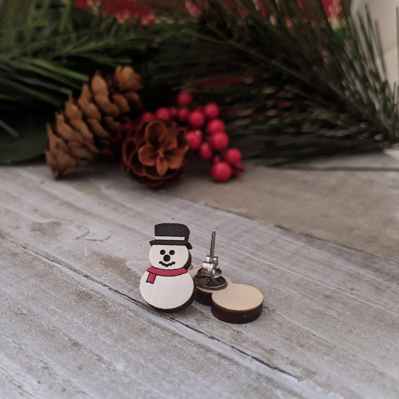 Snowman Earrings