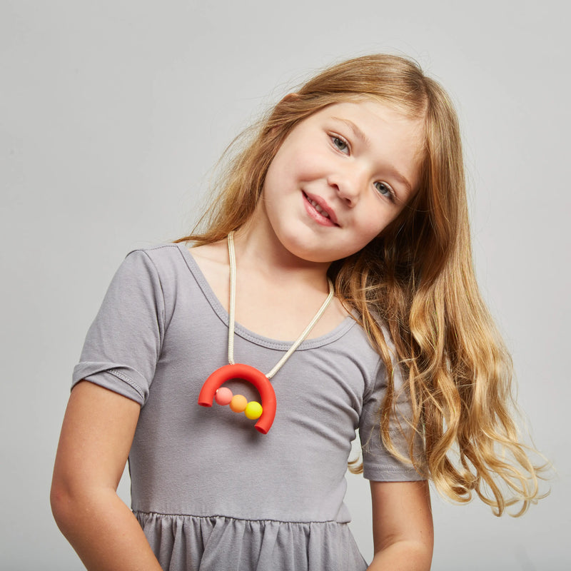 Rose Rainbow Sensory Necklace