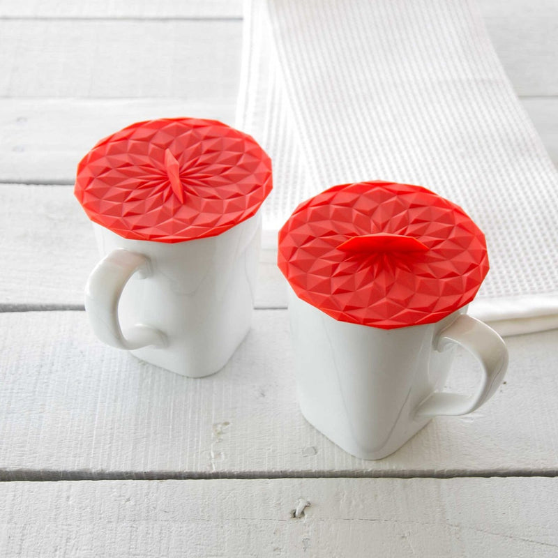 GIR, 2-Pack 4" Round Suction Lid in Red