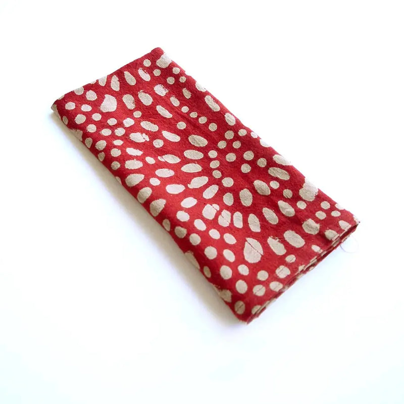 Love Sprinkles, Cloth Napkins in Red