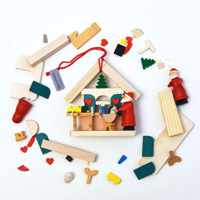 Graupner House "Snowman" Ornament with Gift Sledge