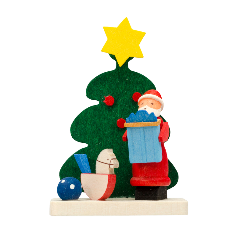 Graupner, Tree Ornament "Santa Claus with Rocking Horse"