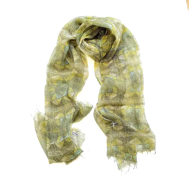 Featherlight Cotton Scarf, Phulkari Print