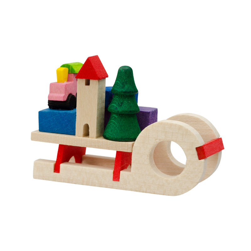 Graupner "Gift Sledge" Ornament, Natural