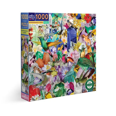 Hummingbirds and Gems 1000 Piece Puzzle