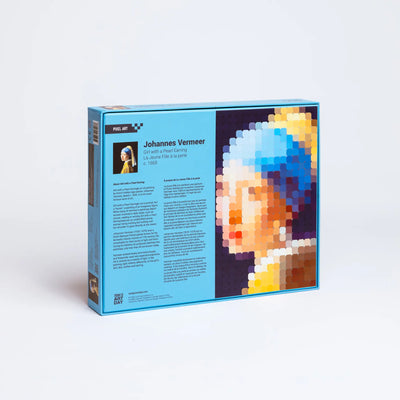 Pixel Art Puzzle, Johannes Vermeer, Girl with Pearl Earring