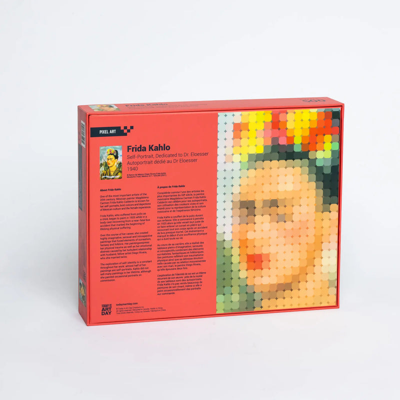 Pixel Art Puzzle, Frida Kahlo, Self Portrait