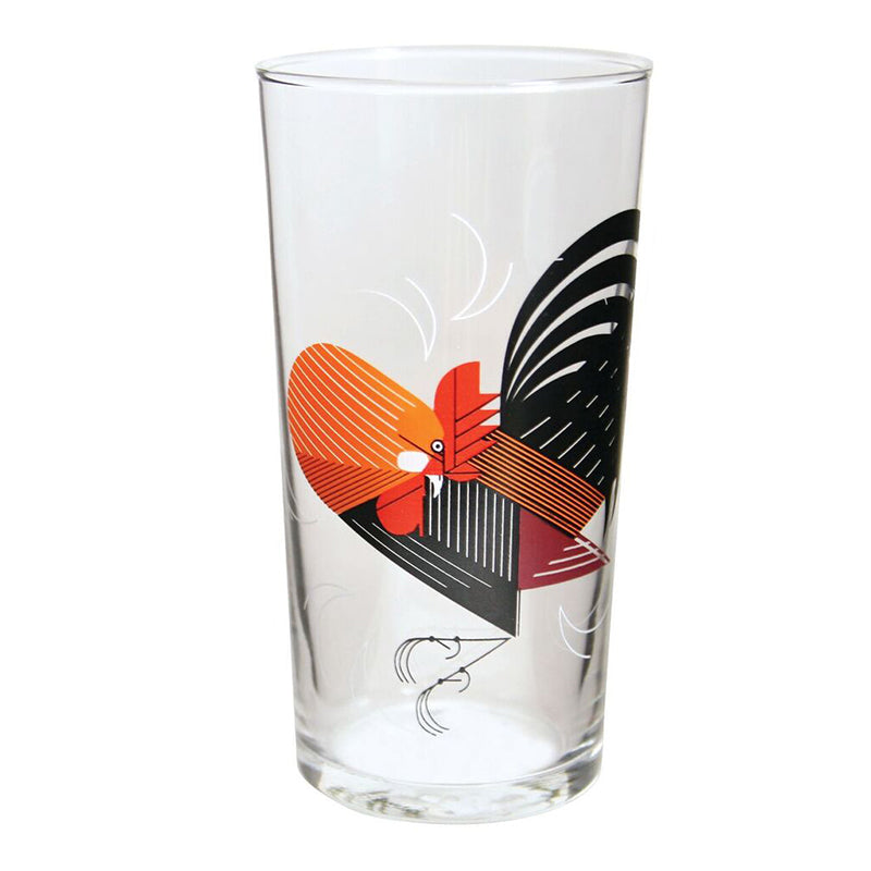 Fishs Eddy, Harper + Oldham Red Birds Glasses Set of 4 AKAR Design