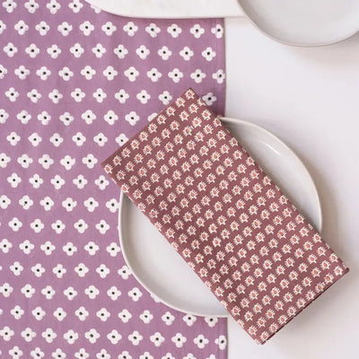 Uma Marsala Block Printed Napkins