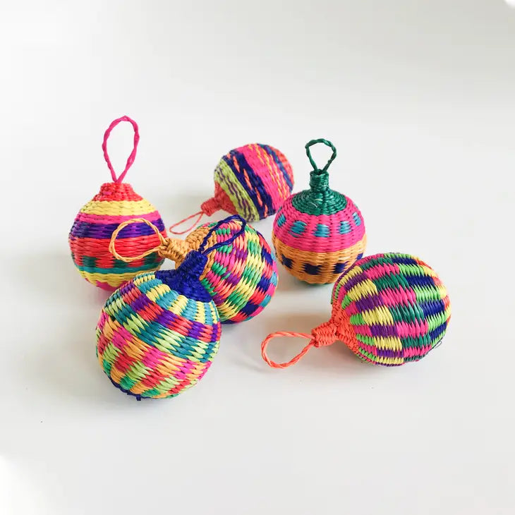 Noel Small Ball Holiday Ornaments, Fair Trade Made