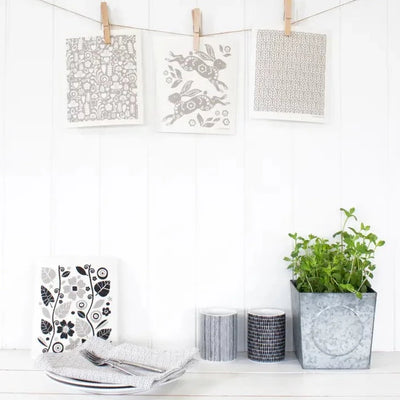 Swedish Dishcloth, Grey Hare
