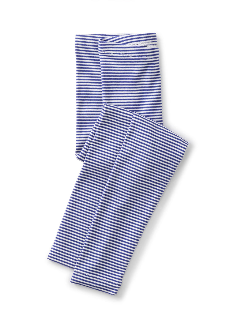 Striped Baby Leggings in Cosmic Blue