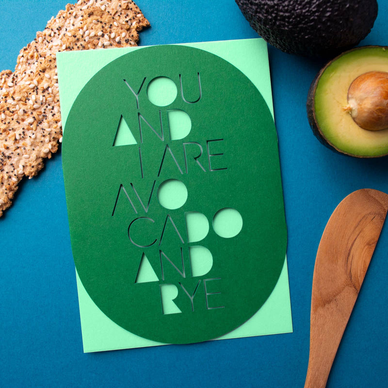 Avocado and Rye Greeting Card