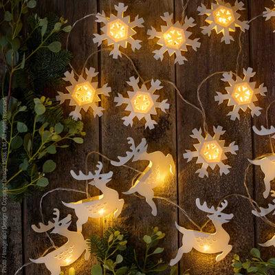 Flurry LED Lights, Snowflake Garland