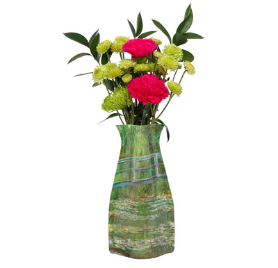 Expandable Flower Vase, Claude Monet Water Lily Pond