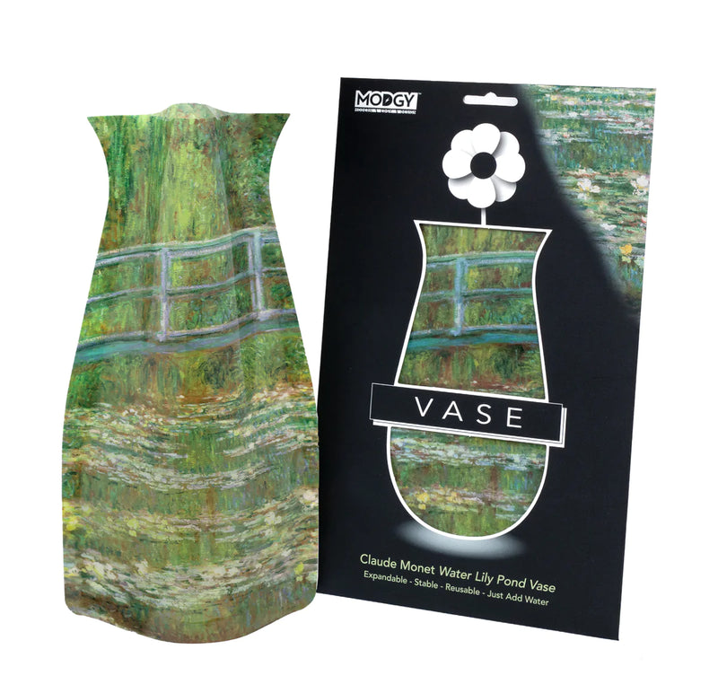 Expandable Flower Vase, Claude Monet Water Lily Pond