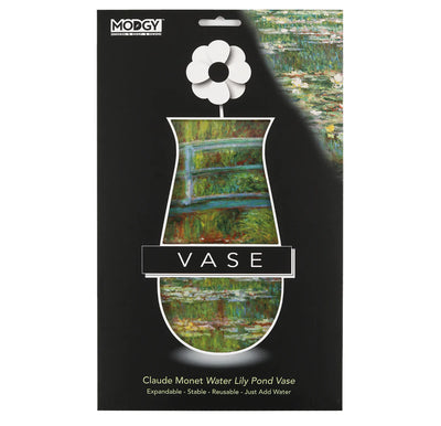Expandable Flower Vase, Claude Monet Water Lily Pond