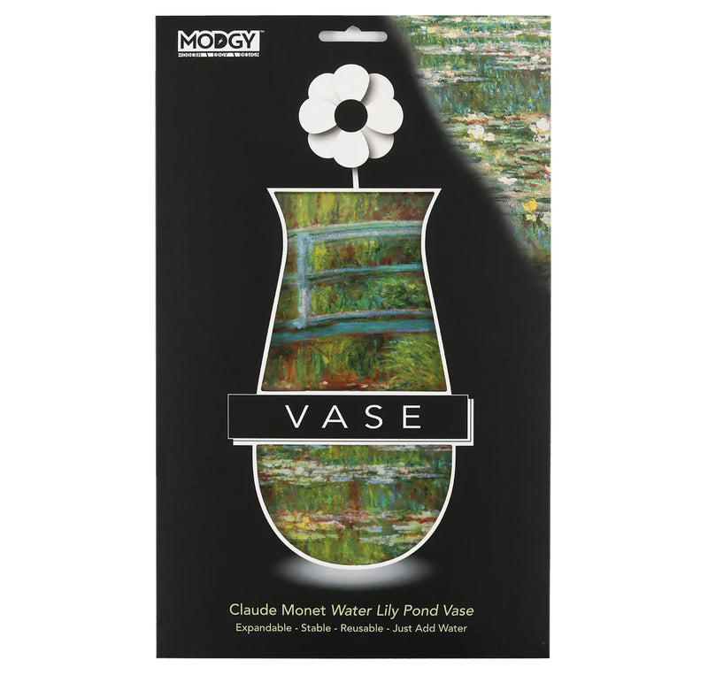 Expandable Flower Vase, Claude Monet Water Lily Pond
