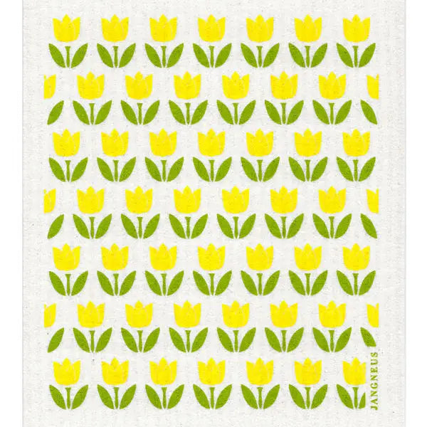 Swedish Dishcloth, Small Tulips