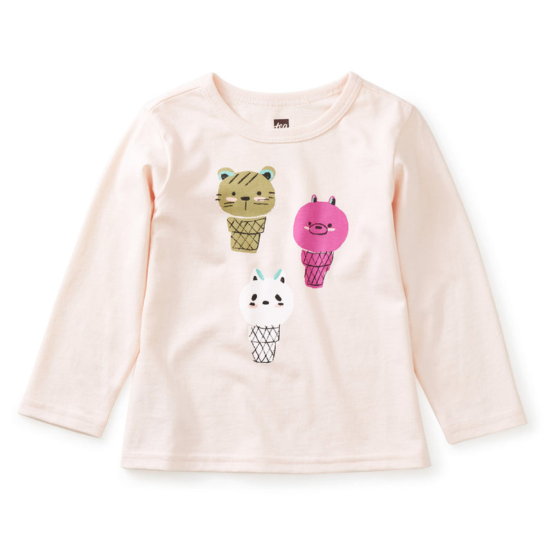 Ice Cream Baby Graphic Tee, Creole Pink