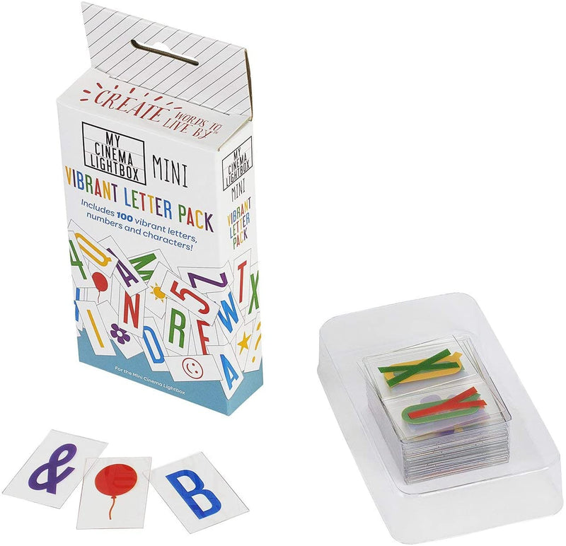 Vibrant Letter Pack for Mini Light Box