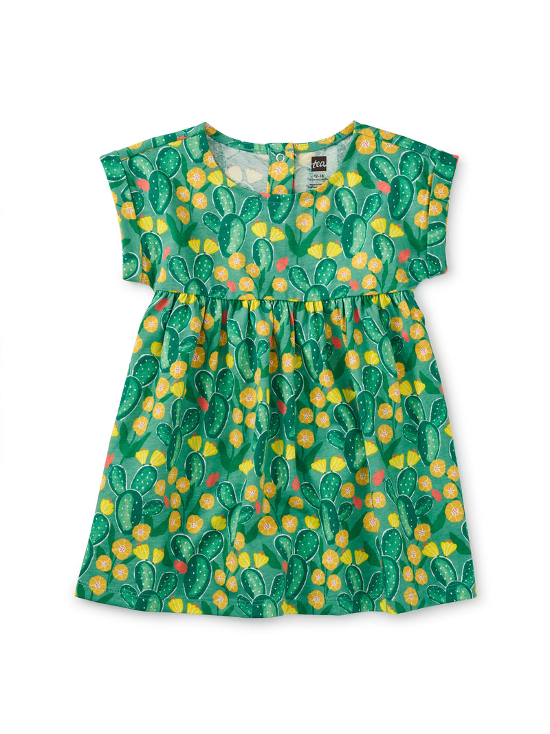 Empire Baby Dress, Cactus Floral