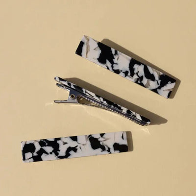 Nat + Noor, Flora in B+W Hair Clips