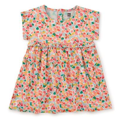 Empire Ruffle Baby Dress in Hacienda