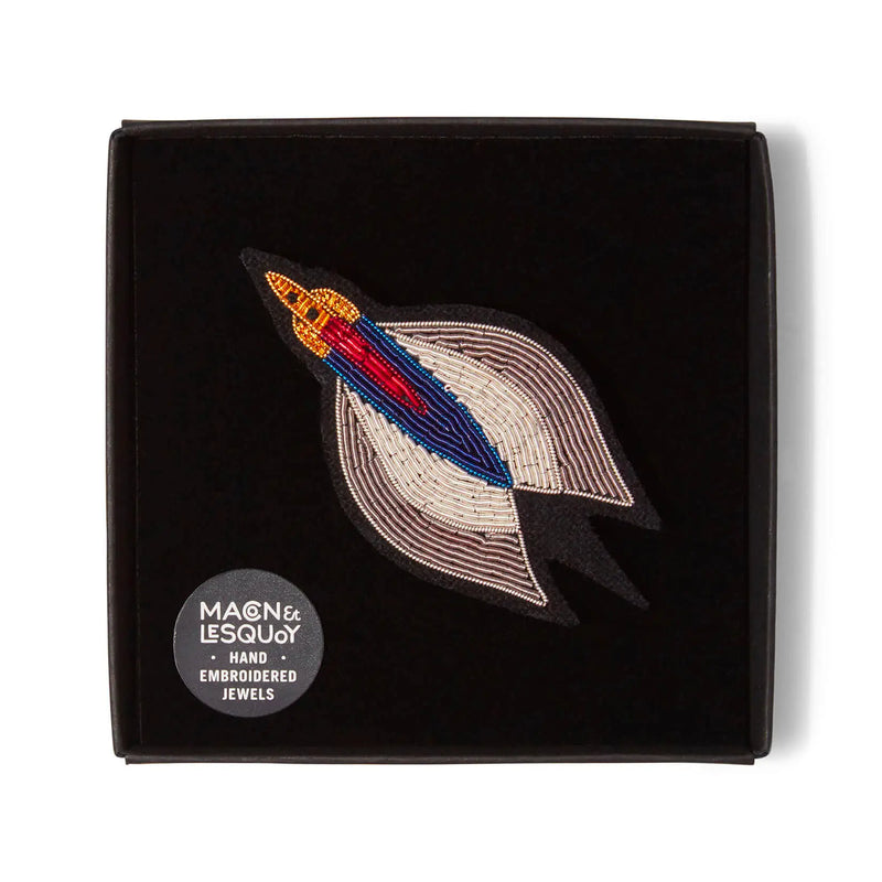 Embroidered Pin: Spaceship