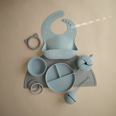 Silicone Pacifier Holder Case in Powder Blue