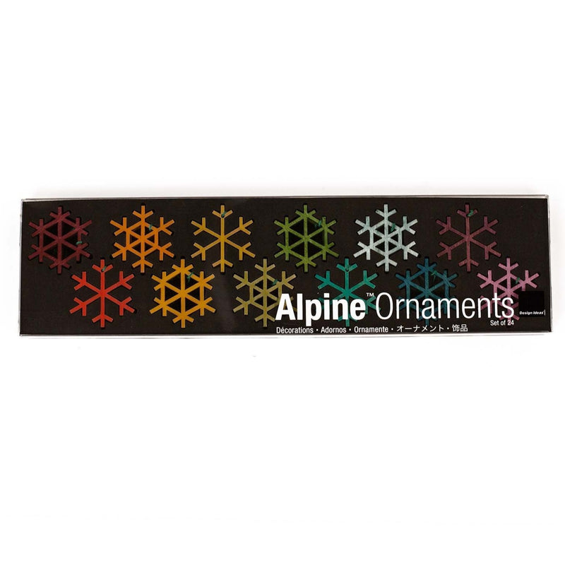 Alpine Tree Ornaments Set of 24 - Snowflakes