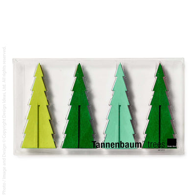Tannenbaum Trees, Mini Set of 8 - Green