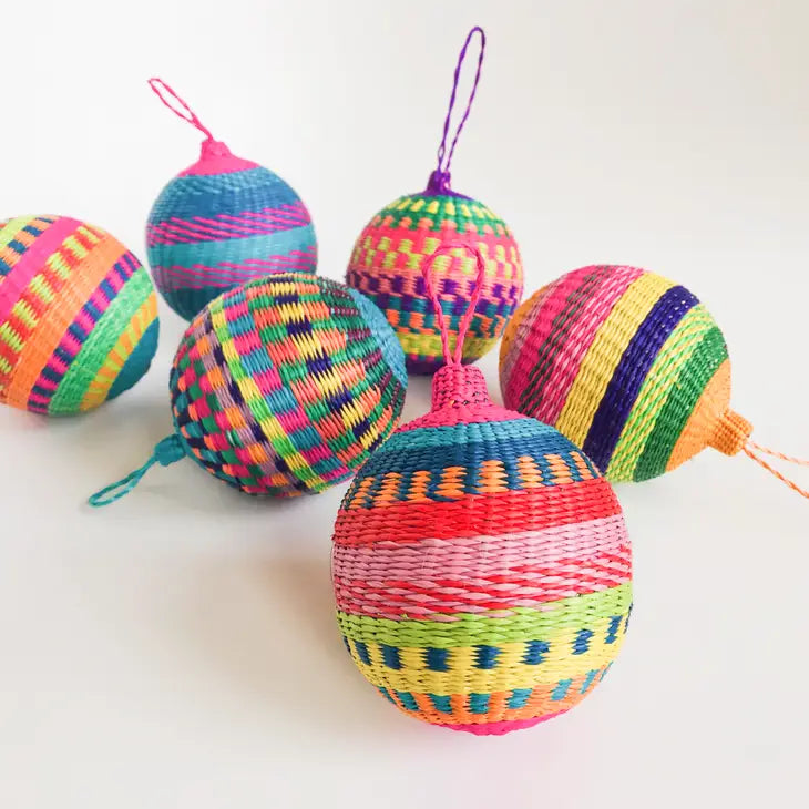 Noel Large Ball Holiday Ornaments, Fair Trade Made