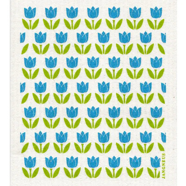 Swedish Dishcloth, Small Tulips