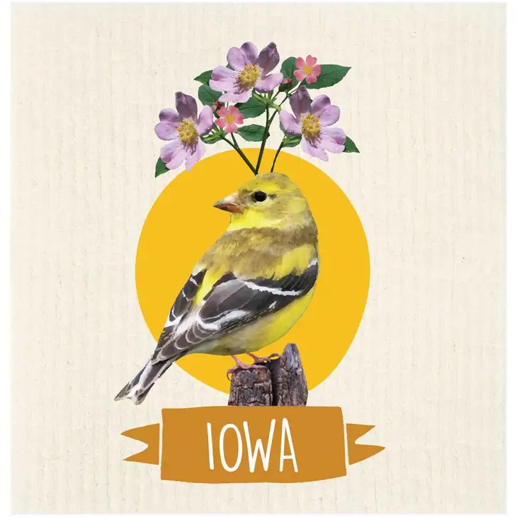 Swedish Dishcloth, Iowa State Bird