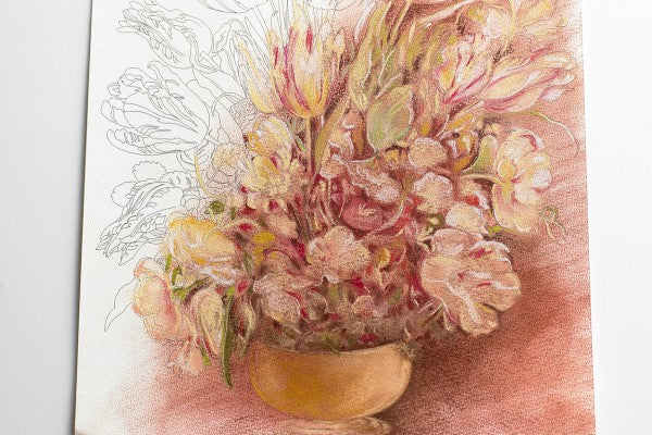 Pepin Press, Still Life Bouquets Artists’ Colouring Book