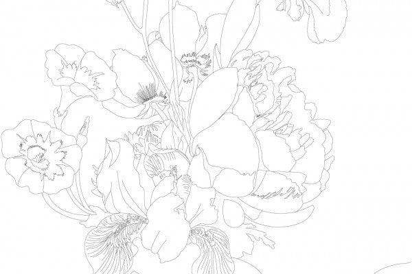 Pepin Press, Still Life Bouquets Artists’ Colouring Book