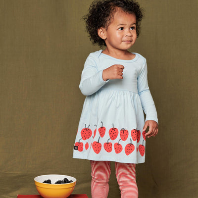 Long Sleeve Skirted Baby Dress, Skyride