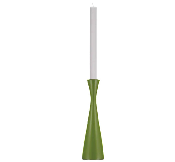 Tall Candle Holder in Olive