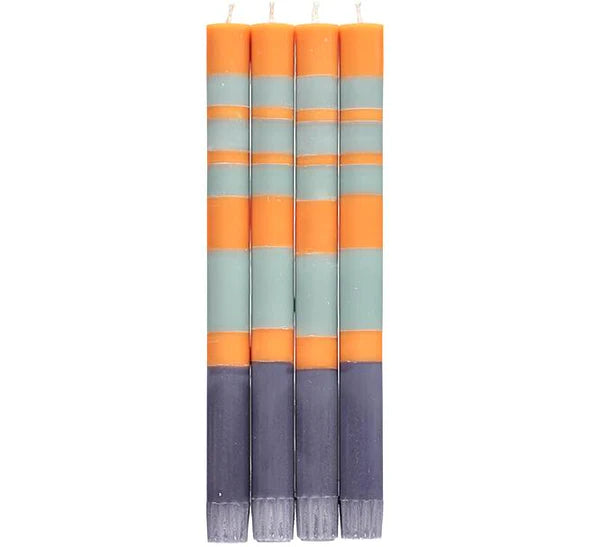Tall Candles in Gunmetal, Opaline, Marigold
