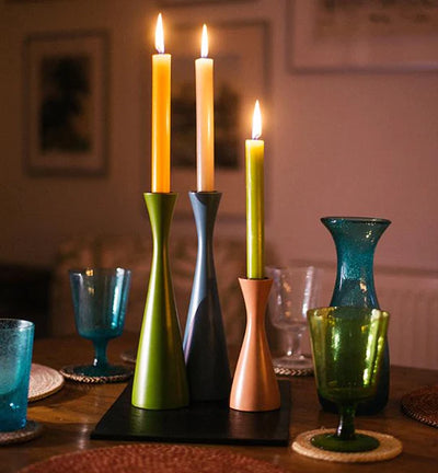 Medium Candle Holder in Red