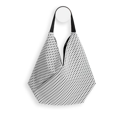 IN.ZU Bevel Bags in Black Drops on White