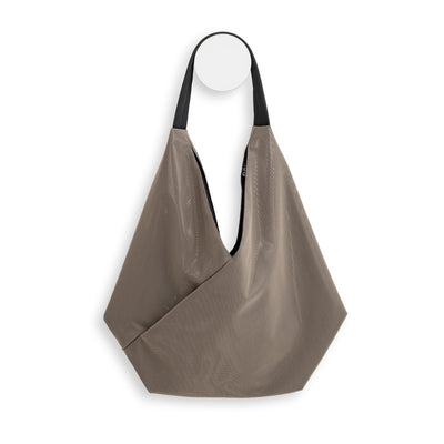 IN.ZU Bevel Bags in Taupe over Film