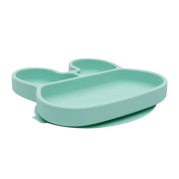 Bunny Stickie Plate in Mint