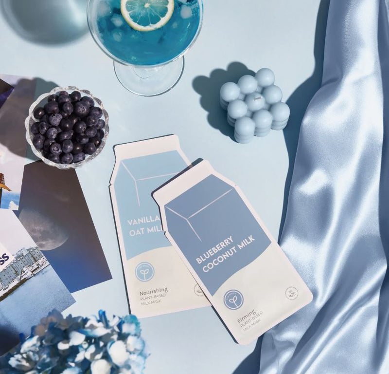 Plant-Based Sheet Mask, Blueberry Coconut Milk