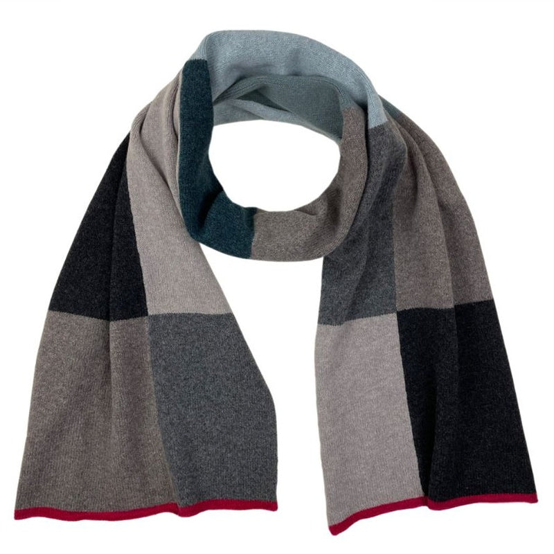 Color Block Scarf in Greys